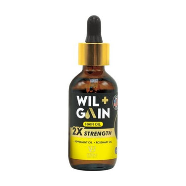 Wil+Gain 2X Strength Hair Oil – Peppermint & Rosemary Oil (1 oz) - ANNS BEAUTY SUPPLY